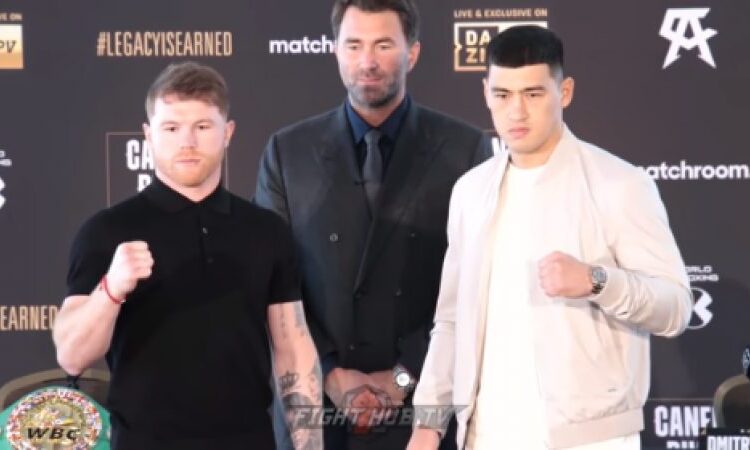 Канело и Бивол прибыли в Лас-Вегас и провели дуэль взглядов