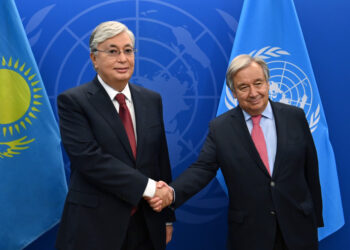 Президент Казахстана провел переговоры с Генеральным секретарем ООН