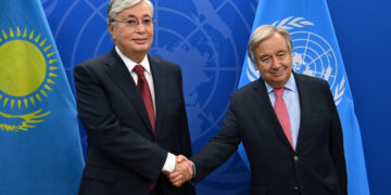 Президент Казахстана провел переговоры с Генеральным секретарем ООН