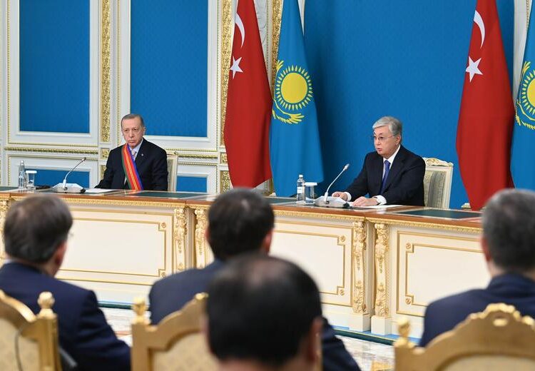 КАСЫМ-ЖОМАРТ ТОКАЕВ И РЕДЖЕП ТАЙИП ЭРДОГАН ПРОВЕЛИ БРИФИНГ ДЛЯ ПРЕДСТАВИТЕЛЕЙ СМИ