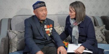 Ветеран ВОв проголосовал на президентских выборах