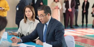 Аким области Абай Нурлан Уранхаев проголосовал на выборах депутатов Мажилиса Парламента и маслихатов всех уровней