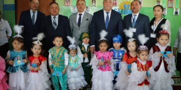 В селе Мамай Кокпектинского района области Абай при средней школе им.Амангелды открыт детский сад на 25 детей