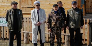 В рамках акции «Киелі мекен» жители области навели порядок на территории Аккульской мечети