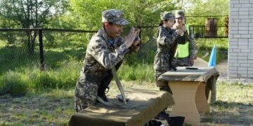 В ОБЛАСТИ АБАЙ СОСТОЯЛСЯ ВОЕННО-ПАТРИОТИЧЕСКИЙ СБОР МОЛОДЕЖИ «АЙБЫН»