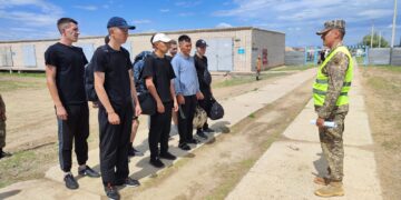 В городе Семей начались воинские сборы военнообязанных