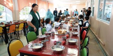 Мониторинг школьных столовых в области Абай