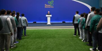 Глава государства посетил экологический фестиваль «Таза Қазақстан»