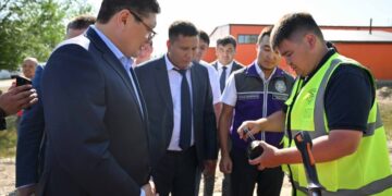 Аким области посетил село Жанай