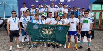 Пограничники отличились на марафоне