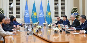 Антониу Гутерриш высказал признательность за теплый прием и отметил вклад Казахстана в укрепление международного сотрудничества и продвижение целей устойчивого развития