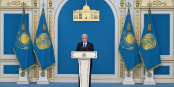 Глава государства запустил вторую линию железной дороги Достык – Мойынты