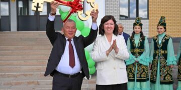 В Аягозе открылась современная школа на 600 мест