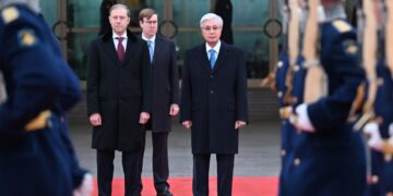 Президент Касым-Жомарт Токаев по приглашению Президента России Владимира Путина прибыл с государственным визитом в Москву