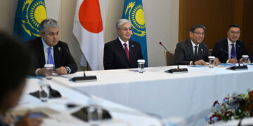 Глава государства встретился с членами Японской парламентской лиги дружбы с Казахстаном