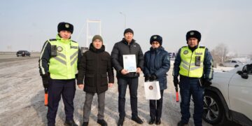 В области Абай в рамках идеологии «Закон и порядок» была организована акция «Образцовый водитель»