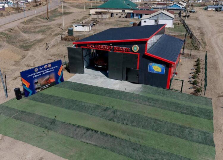 В селе Кызылкесик Аксуатского района открыт пожарный пост