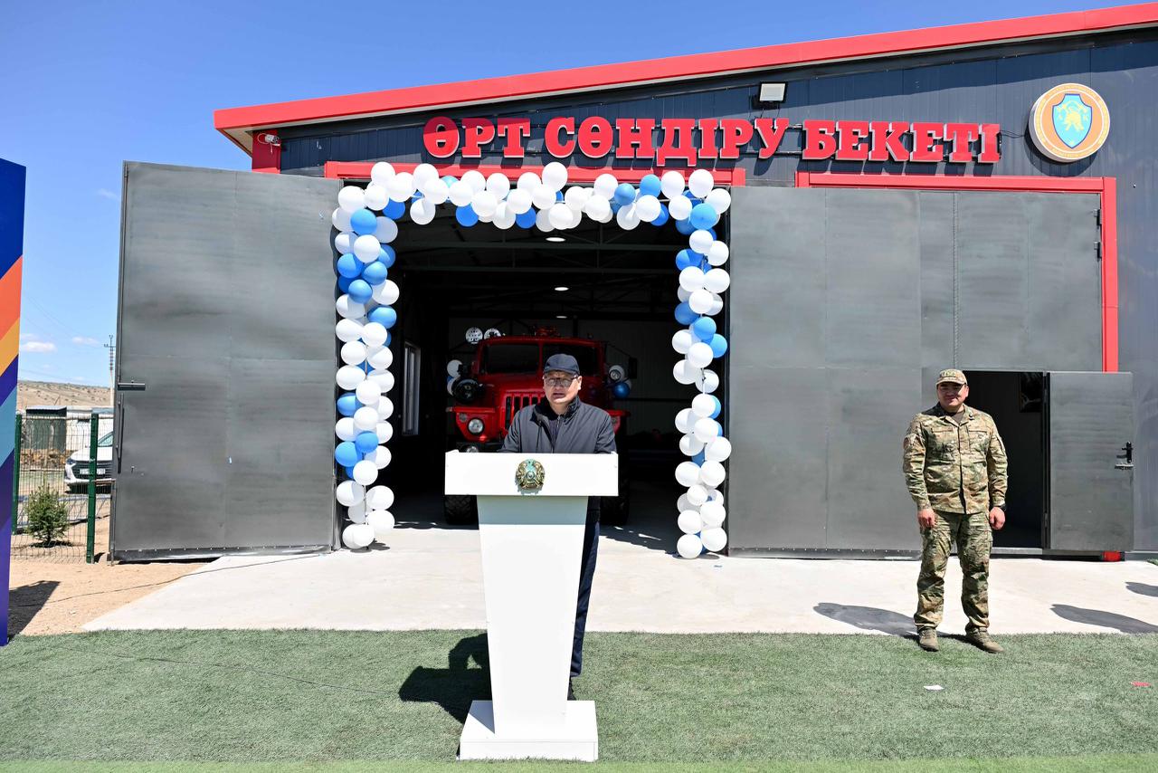 В селе Кызылкесик Аксуатского района открыт пожарный пост