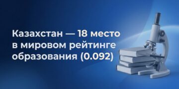 Казахстан закрепился в глобальном топ-20 по образованию, усиливая позиции среди развитых систем