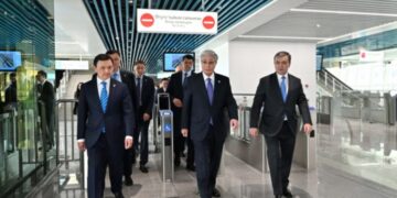 Глава государства принял участие в запуске Astana LRT