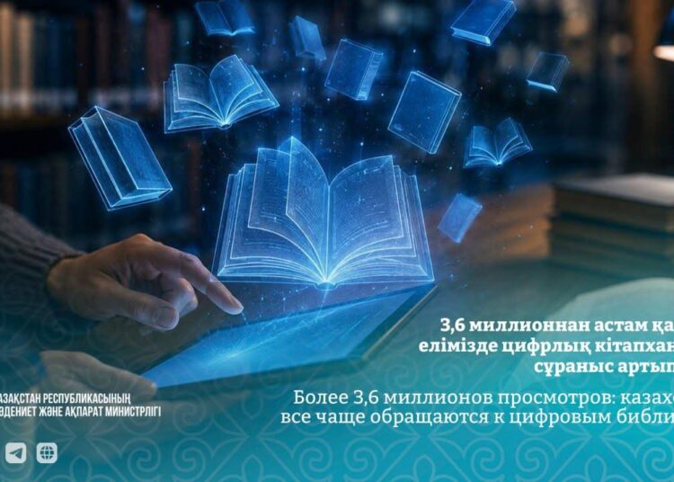Более 3,6 млн просмотров: казахстанцы все чаще обращаются к цифровым библиотекам